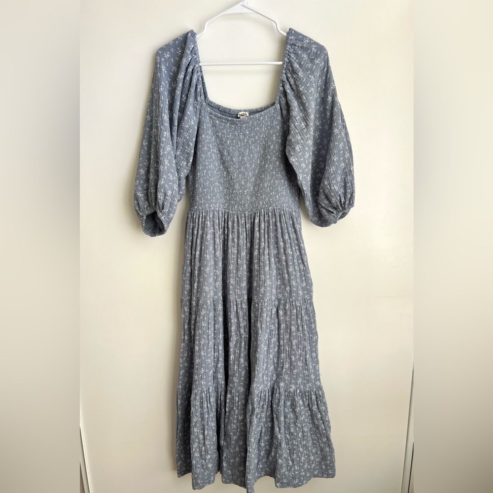 Shop Dahl Floral Blue Dress Neuflora
